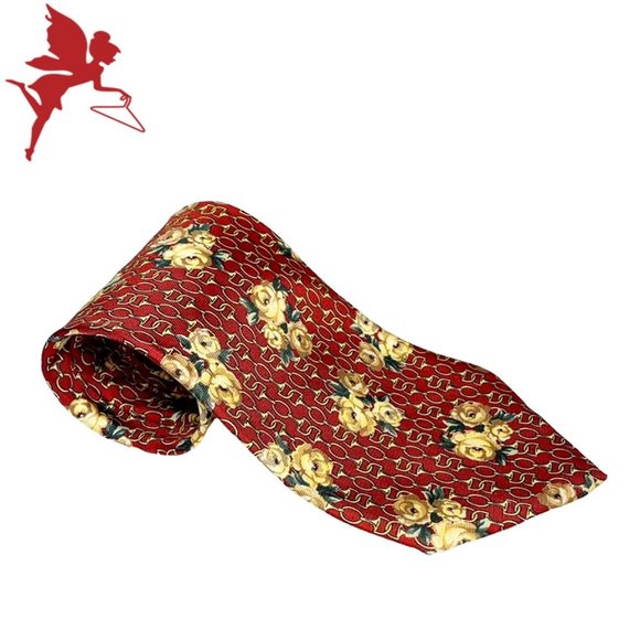GUCCI (Designed By Paolo Gucci ) Men's Vintage Silk Equestrian and Flora…